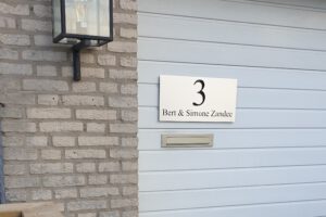 RVS Naambord Op Maat Gemaakt Geheel Naar Wens