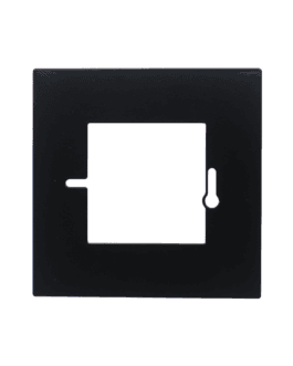 WCD afdekplaat zwart 1-voudig 1 cm afdekking – RAL 9005 mat