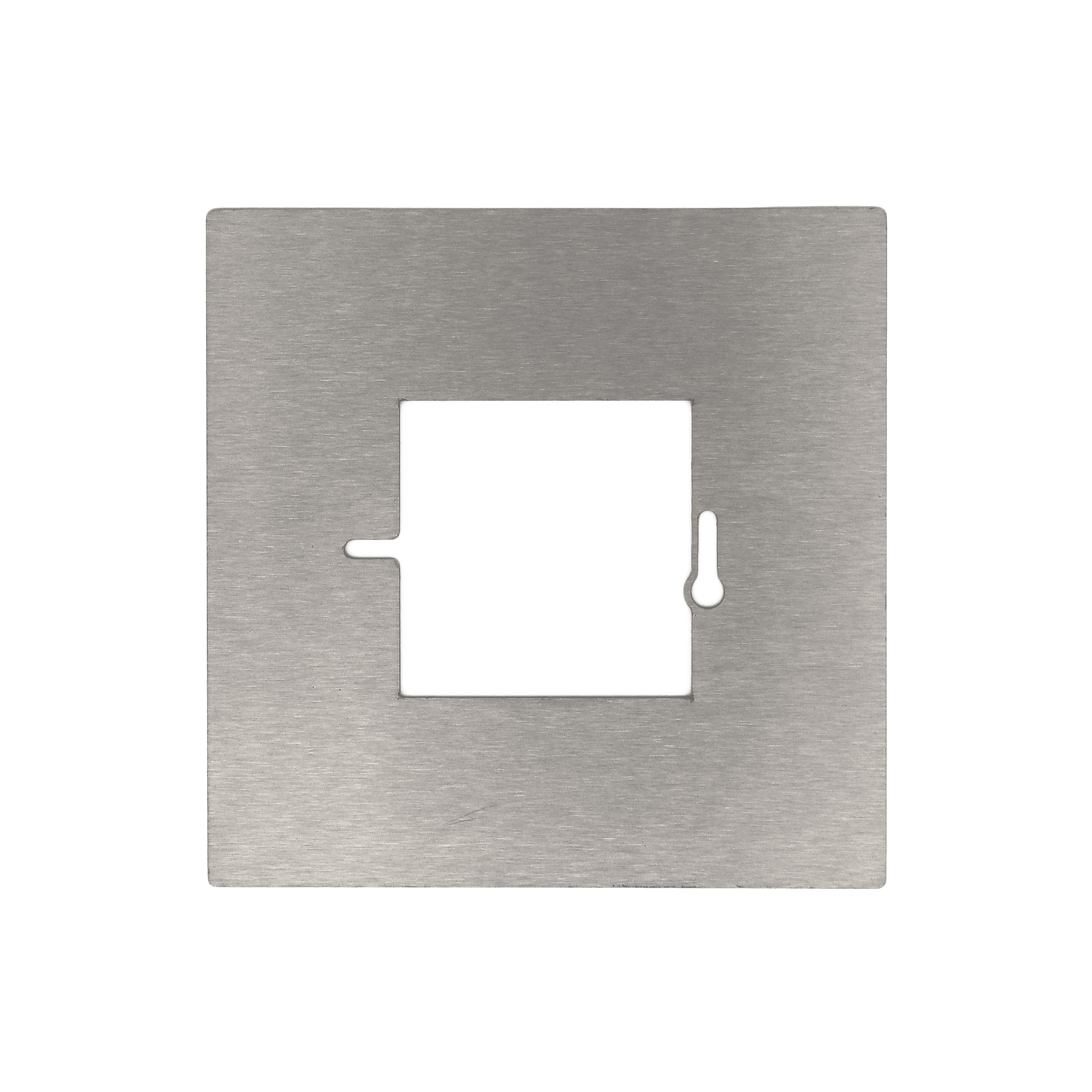 WCD afdekplaat RVS 1-voudig 2 cm afdekking