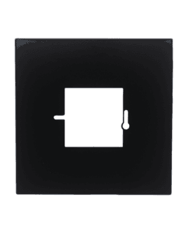 WCD afdekplaat zwart 1-voudig 3 cm afdekking – RAL 9005 mat