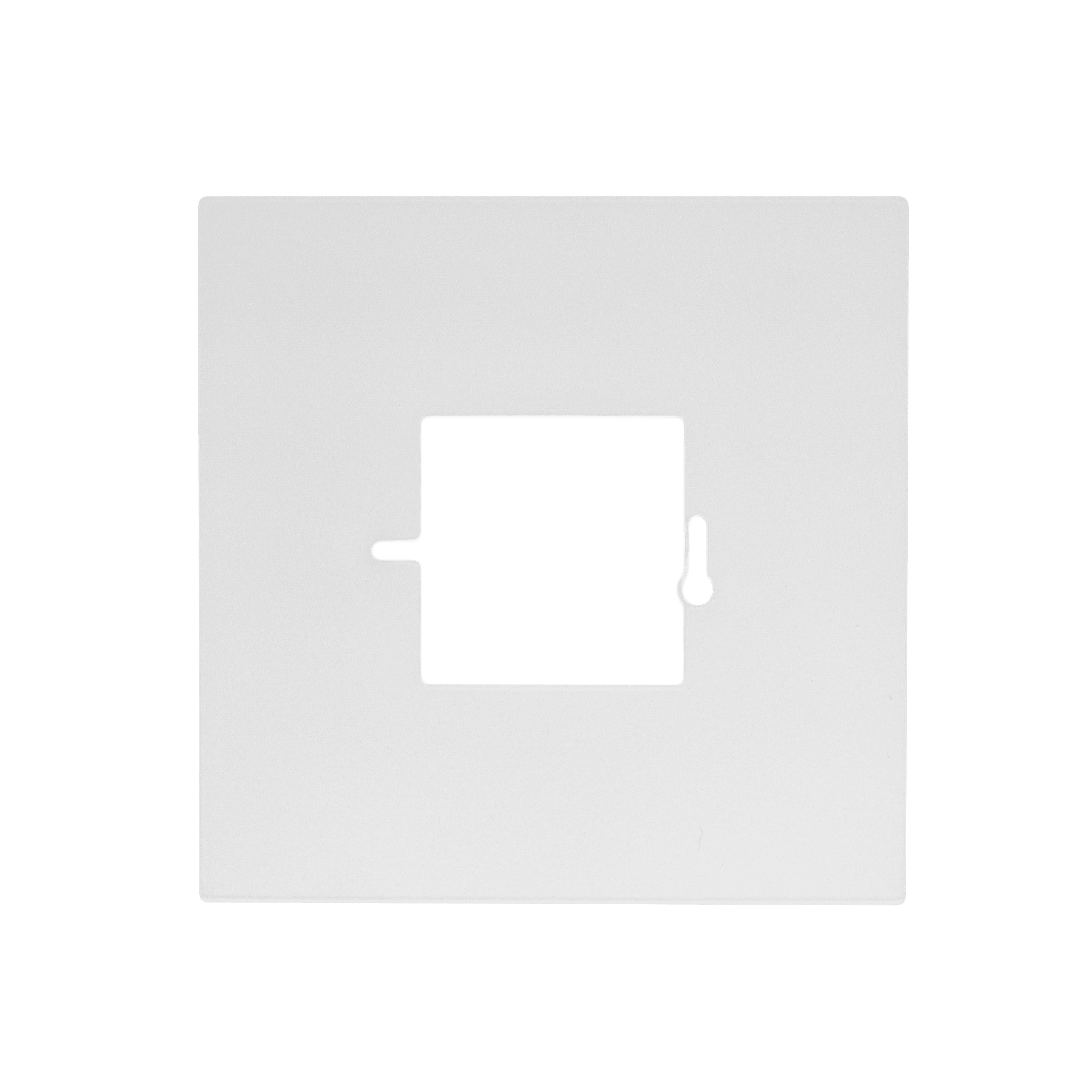 WCD afdekplaat wit 1-voudig 3 cm afdekking - RAL 9010 mat