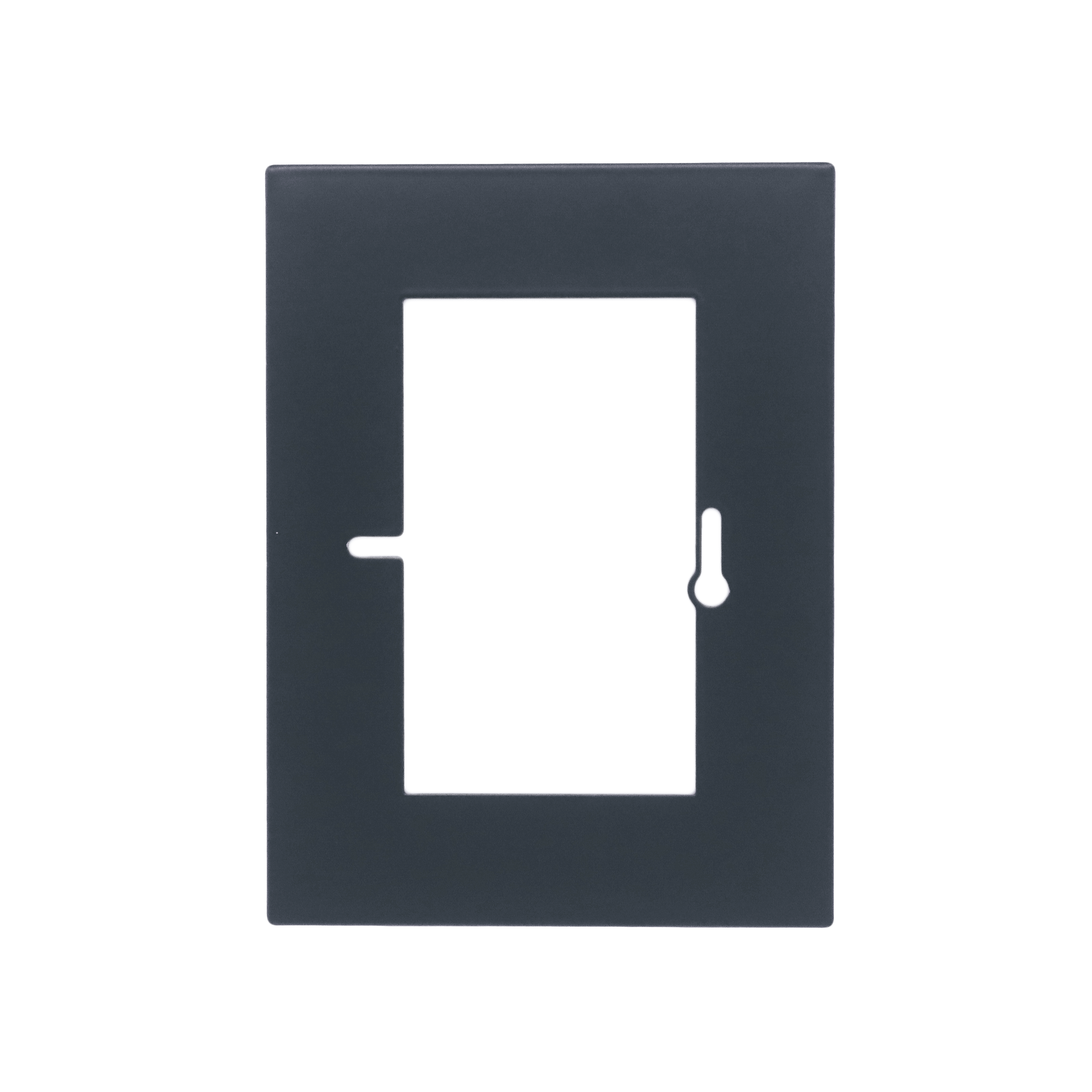 WCD Afdekplaat antraciet 2-voudig op 1 Wandcontactdoos met 1 cm afdekking - RAL 7021 mat