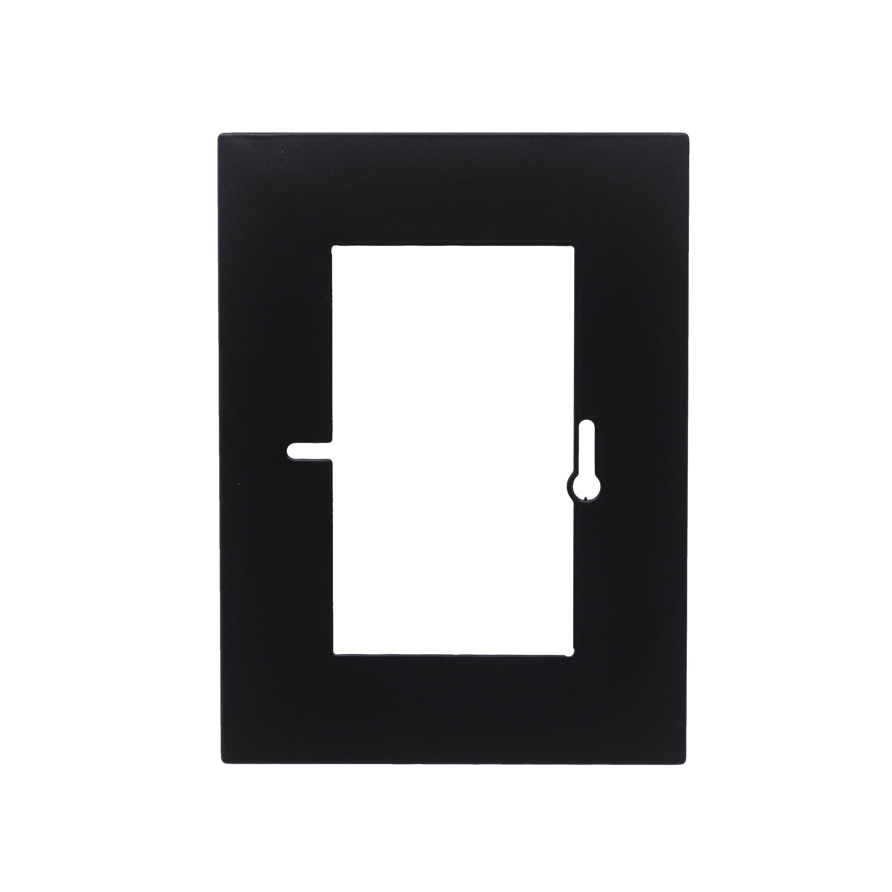 WCD Afdekplaat zwart 2-voudig op 1 Wandcontactdoos met 1 cm afdekking - RAL 9005 mat