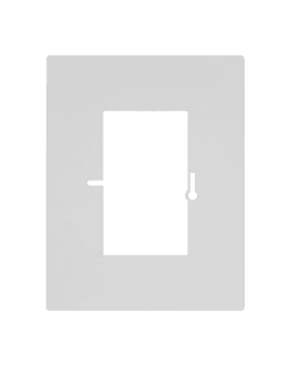 WCD Afdekplaat wit 2-voudig op 1 Wandcontactdoos met 2 cm afdekking – RAL 9010 mat