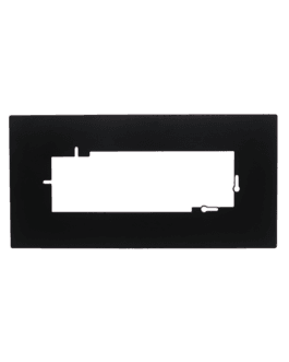 WCD afdekplaat zwart 3-voudig 3 cm afdekking – RAL 9005 mat