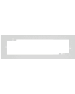 WCD afdekplaat wit 4-voudig 1 cm afdekking – RAL 9010 mat
