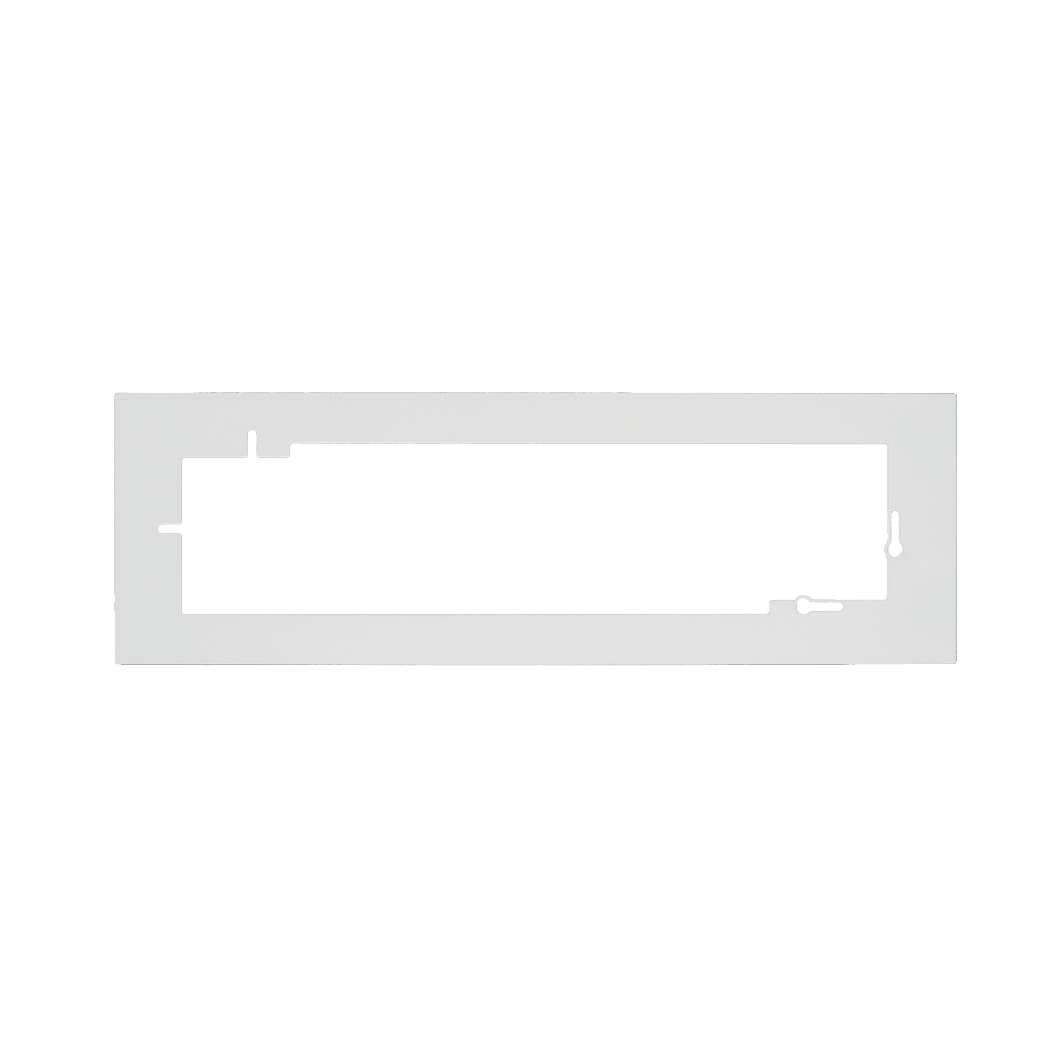 WCD afdekplaat wit 4-voudig 1 cm afdekking - RAL 9010 mat