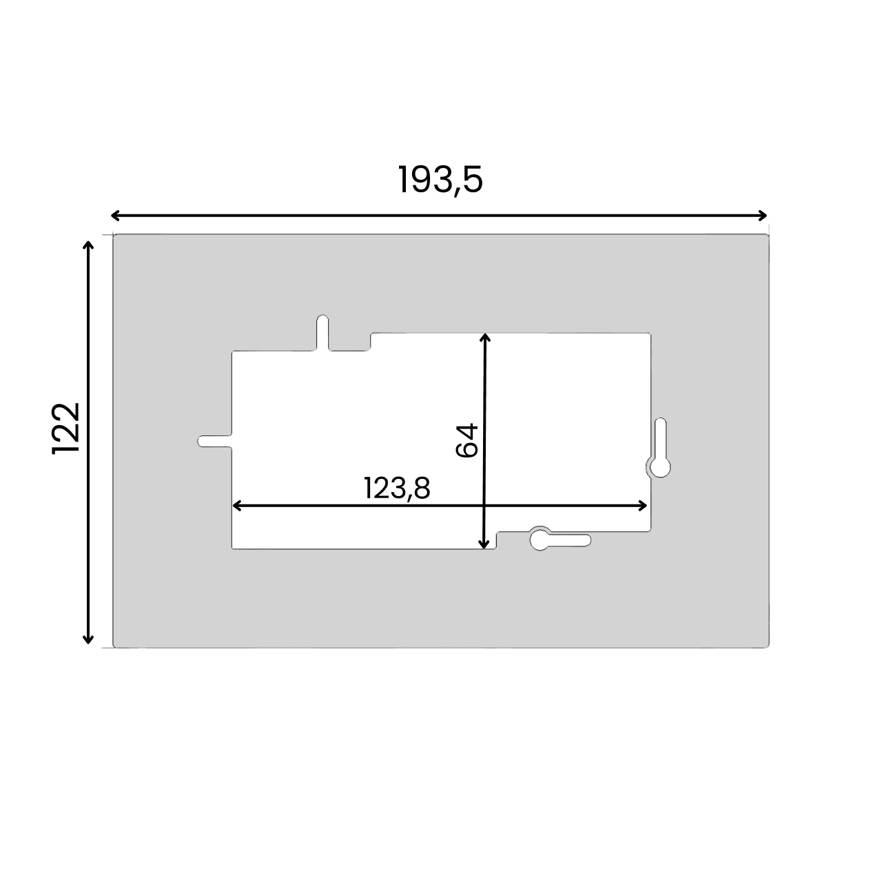 WCD afdekplaat antraciet 2-voudig 2 cm afdekking - RAL 7021 mat - Afbeelding 2