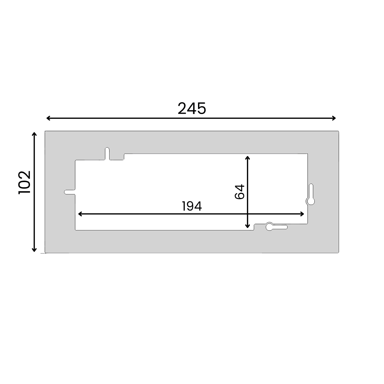 WCD afdekplaat antraciet 3-voudig 1 cm afdekking - RAL 7021 mat - Afbeelding 2