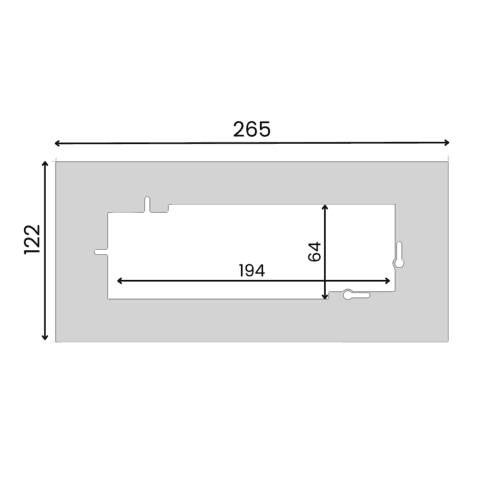 WCD afdekplaat zwart 3-voudig 2 cm afdekking - RAL 9005 mat - Afbeelding 2