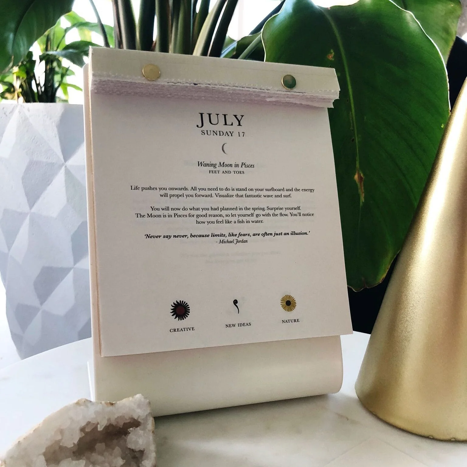 Scheurkalender standaard wit - Rituals scheurkalender