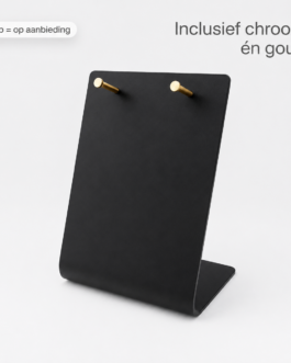 Scheurkalender Standaard zwart – Vaste montagegaten (op = op aanbieding)